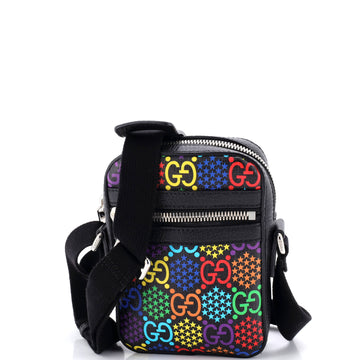 Front Zip Messenger Bag Psychedelic