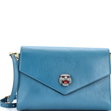 Crystal Animalier Shoulder Bag Leather