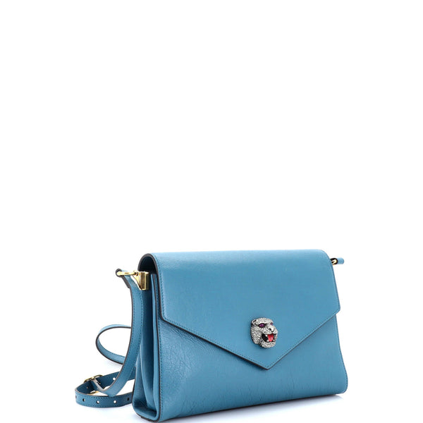 Crystal Animalier Shoulder Bag Leather