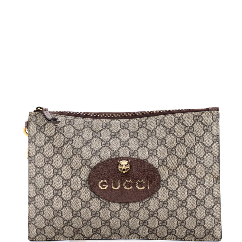 Neo Vintage Wristlet Pouch Gg Coated