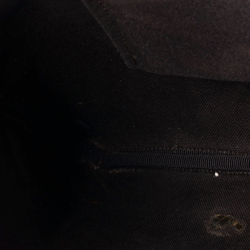 Zip Top Messenger Bag Gg Coated Canvas