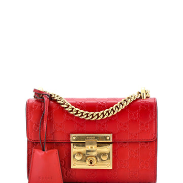 Padlock Shoulder Bag Guccissima Leather