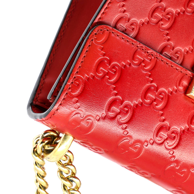 Padlock Shoulder Bag Guccissima Leather