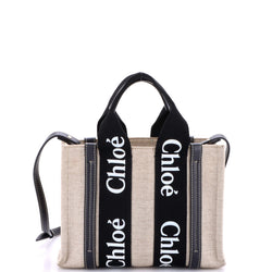 Woody Tote Canvas With Leather Small