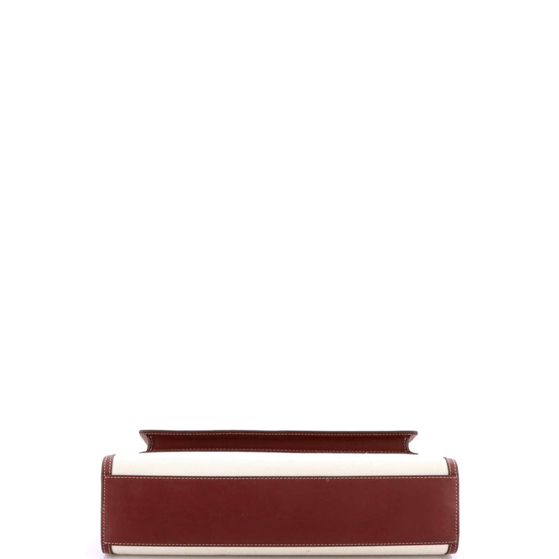 Logo Pocket Tote Canvas With Leather