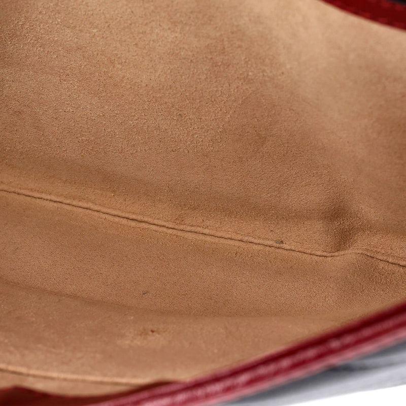 Gg Torchon Flap Clutch Diagonal Quilted
