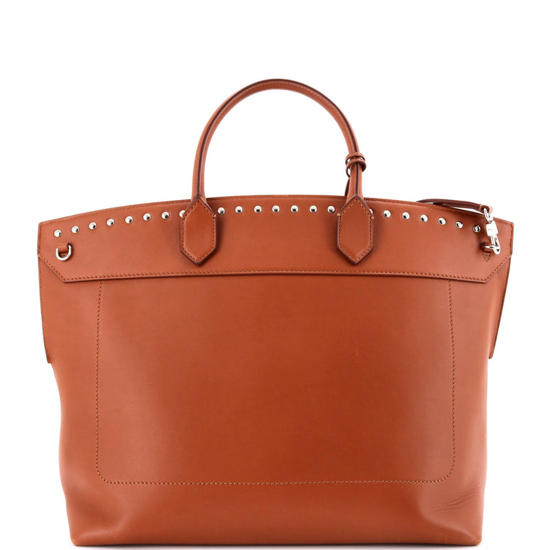 Society Top Handle Bag Studded Leather