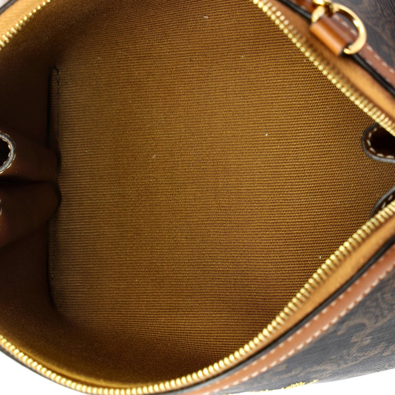Zip Around Chain Clutch Embroidered