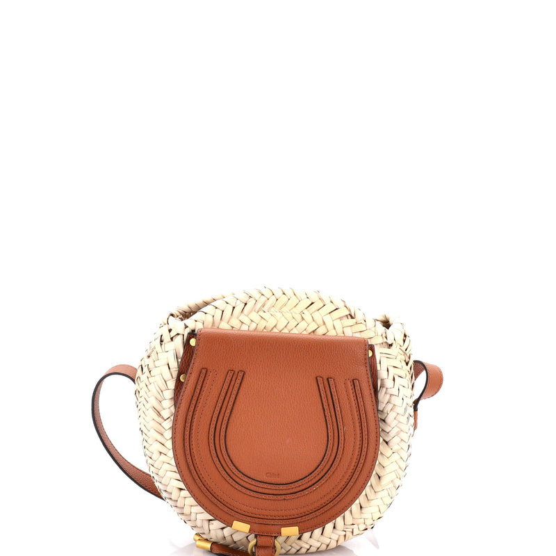 Marcie Basket Crossbody Bag Raffia And