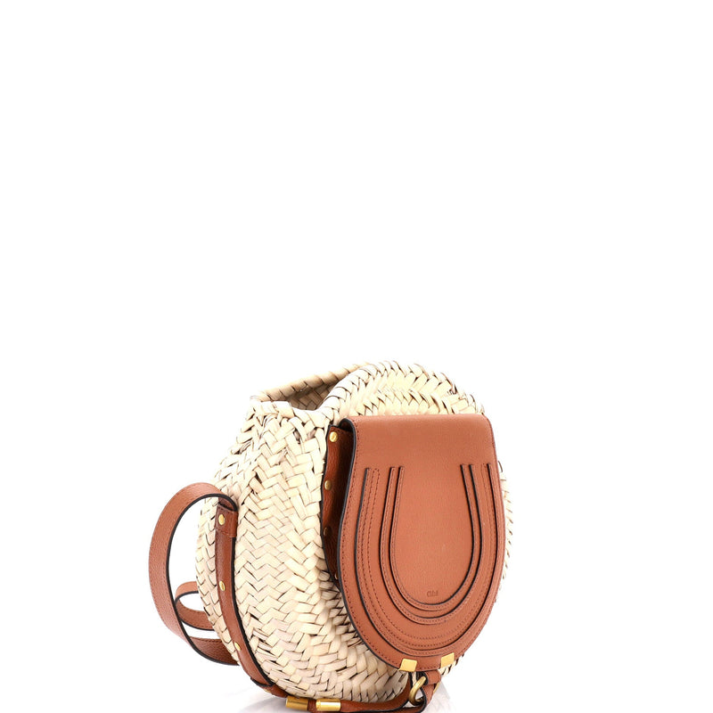 Marcie Basket Crossbody Bag Raffia And