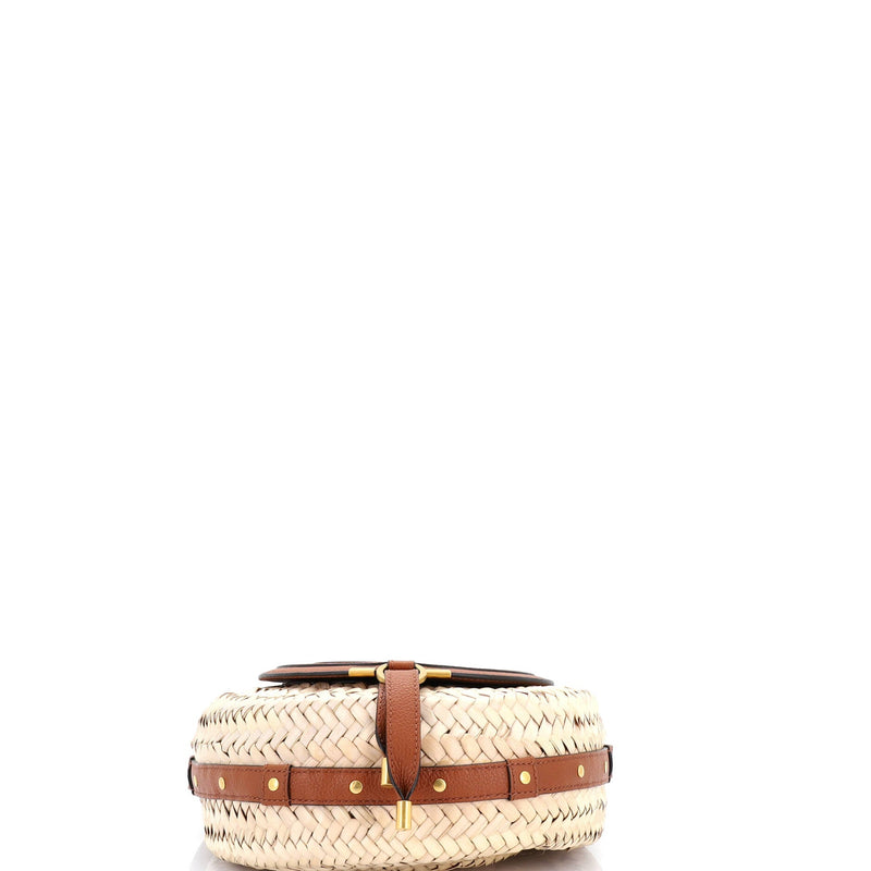 Marcie Basket Crossbody Bag Raffia And