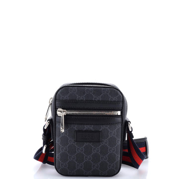 Web Strap Front Zip Messenger Bag Gg