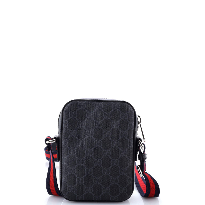 Web Strap Front Zip Messenger Bag Gg