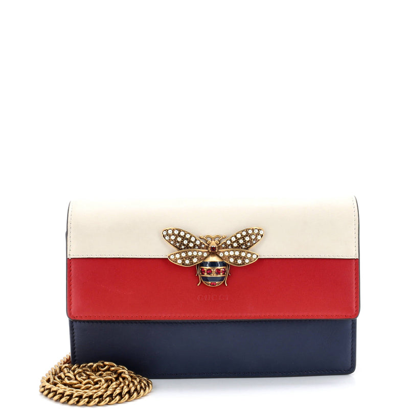 Queen Margaret Chain Wallet Leather Mini