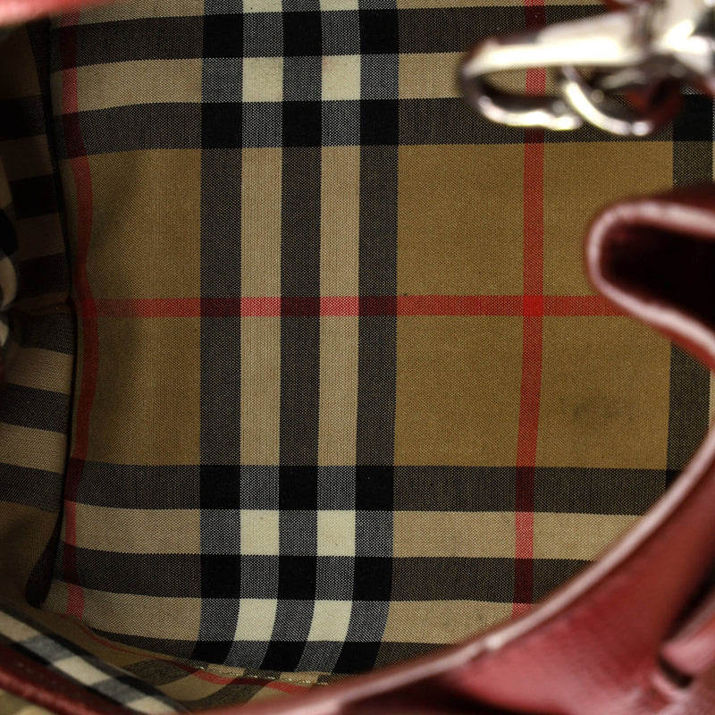 Banner Nm Tote Leather With House Check