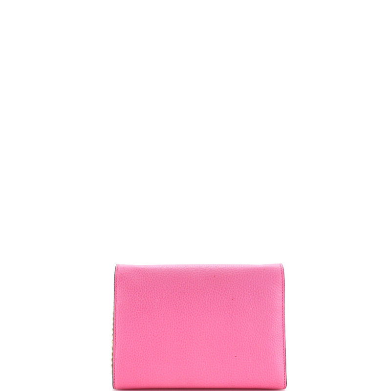 Gg Marmont Chain Wallet Leather Mini