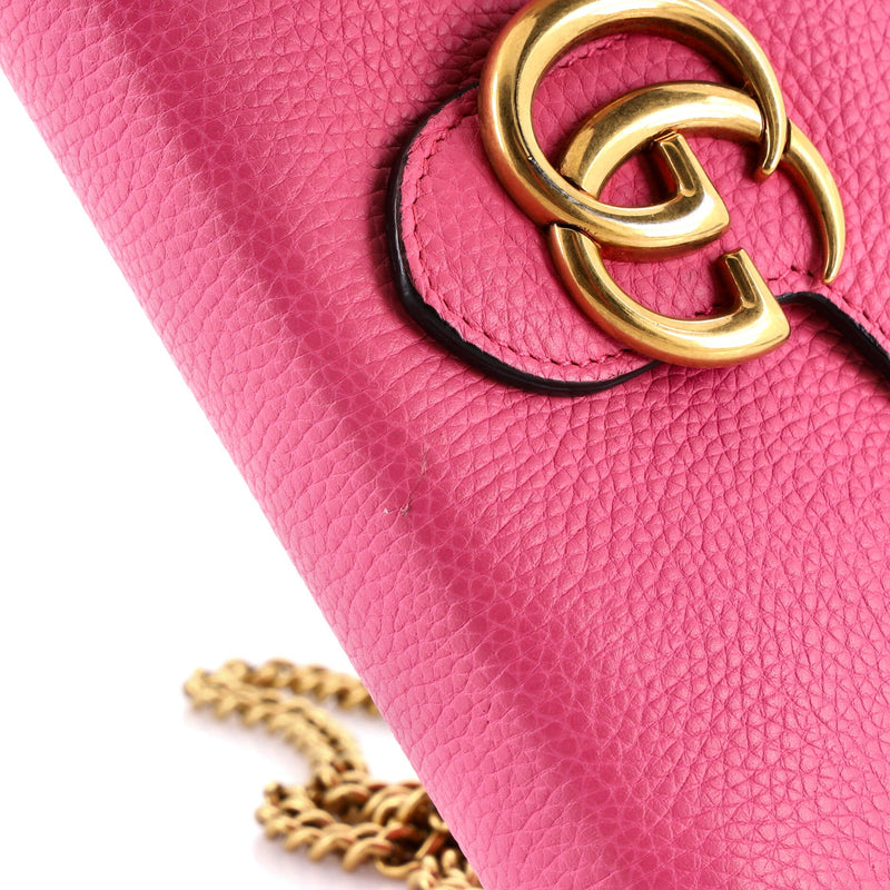 Gg Marmont Chain Wallet Leather Mini
