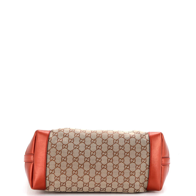 Craft Tote Gg Canvas With Leather Medium