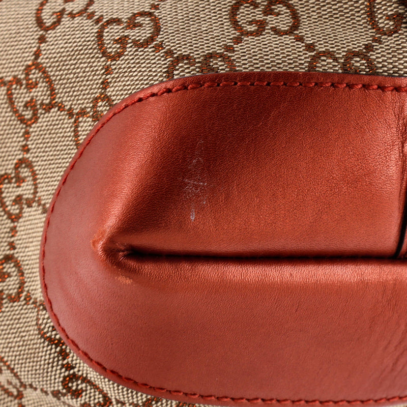 Craft Tote Gg Canvas With Leather Medium