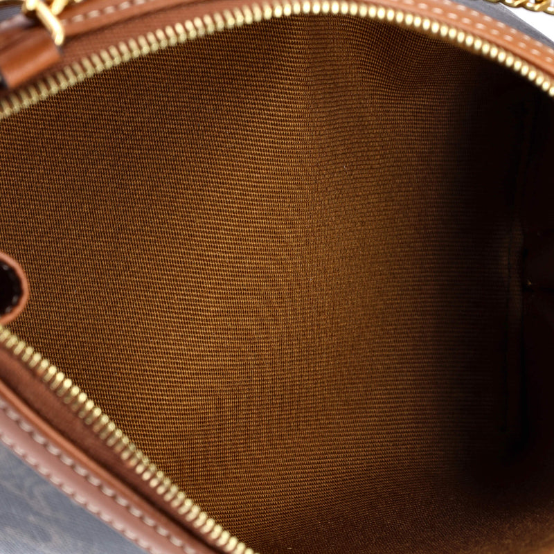 Zip Around Chain Clutch Triomphe Coated