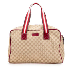 Web Carry On Duffle Bag Gg Canvas Large