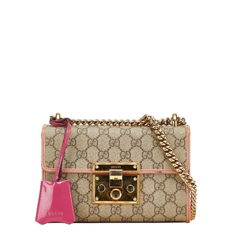 Padlock Shoulder Bag Gg Coated Canvas