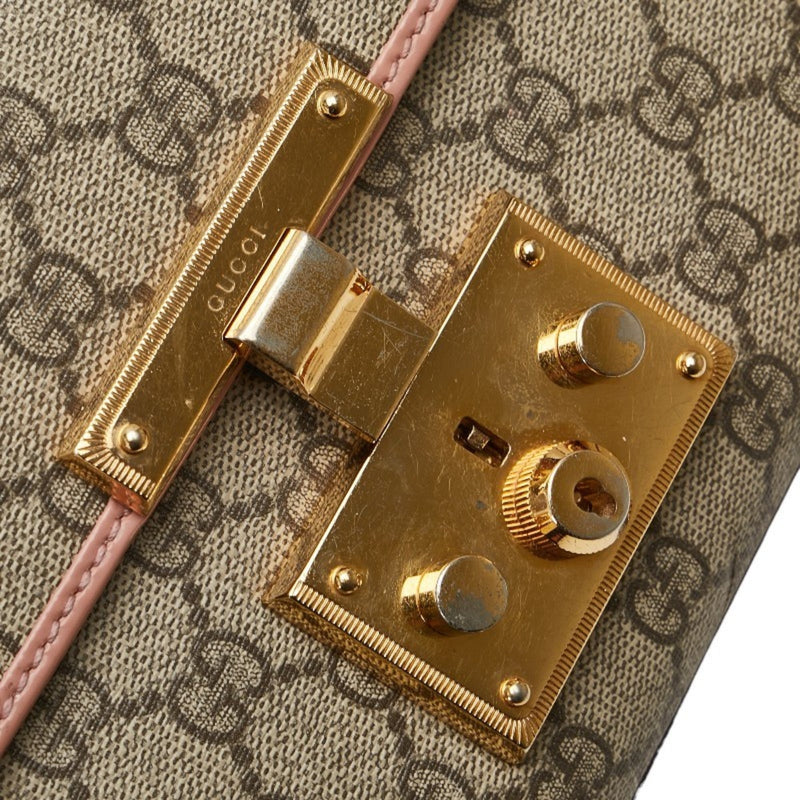 Padlock Shoulder Bag Gg Coated Canvas