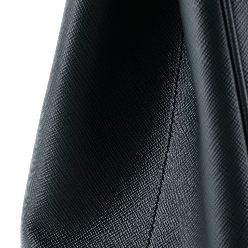 Bicolor Double Zip Lux Tote Saffiano