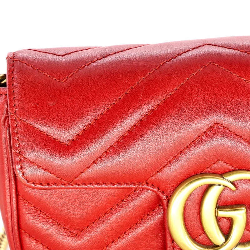 Gg Marmont Flap Bag Matelasse Leather
