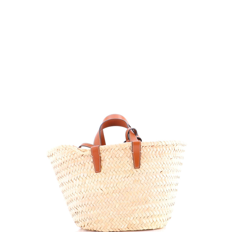 Triomphe Basket Shoulder Bag Raffia With