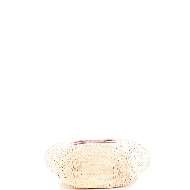 Triomphe Basket Shoulder Bag Raffia With