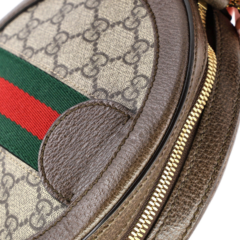 Ophidia Round Backpack Gg Coated Canvas