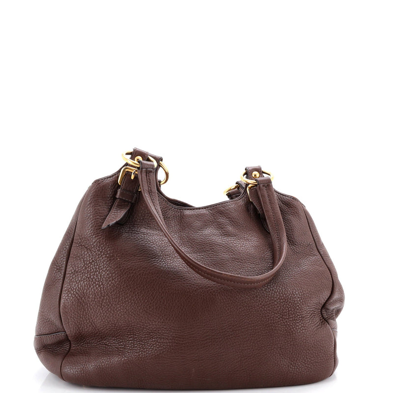 Buckle Wing Tote Vitello Daino Medium