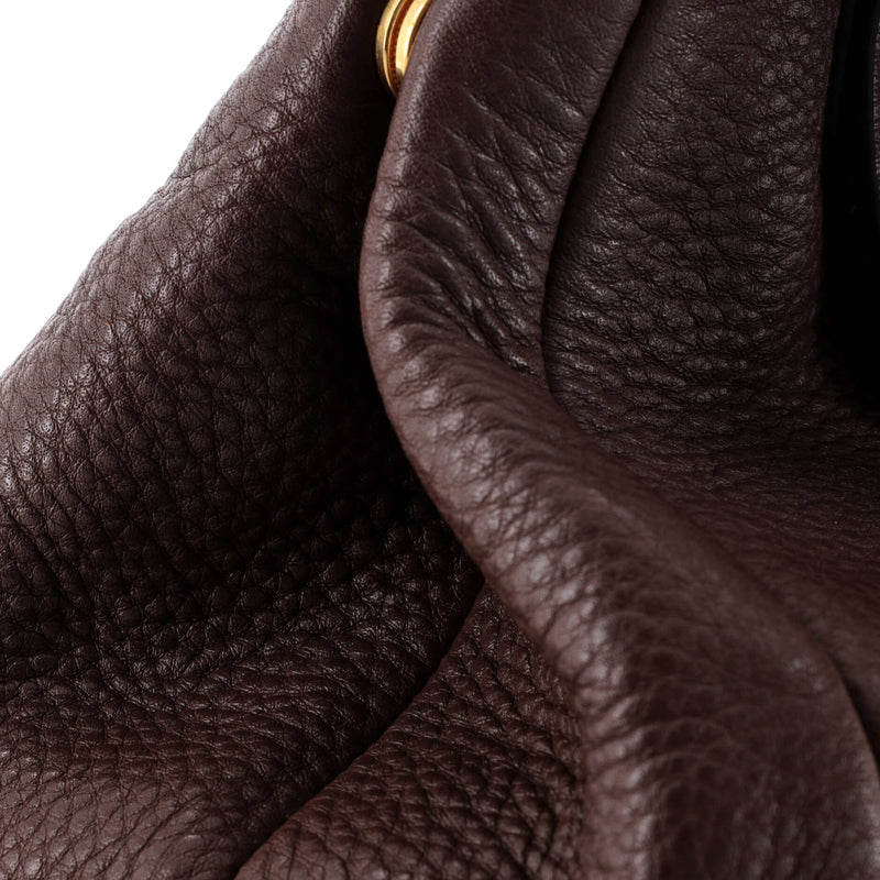 Buckle Wing Tote Vitello Daino Medium