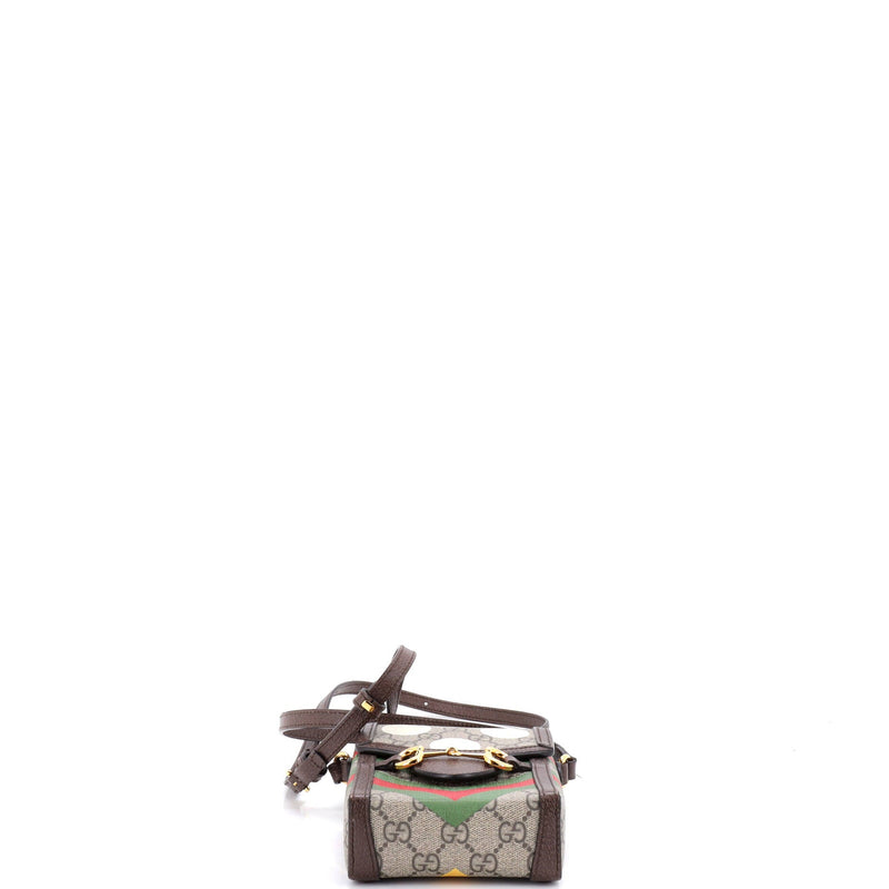 Horsebit Crossbody Bag Printed Gg Coated
