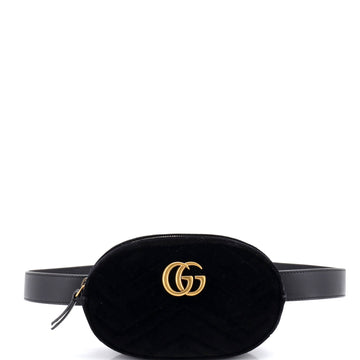 Gg Marmont Belt Bag Matelasse Velvet