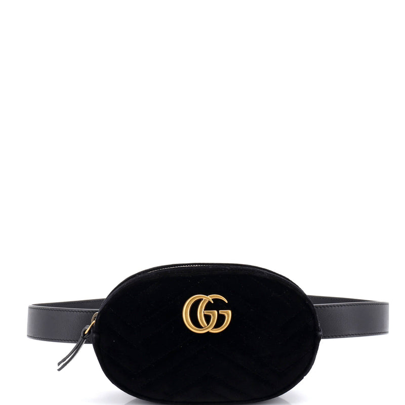 Gg Marmont Belt Bag Matelasse Velvet
