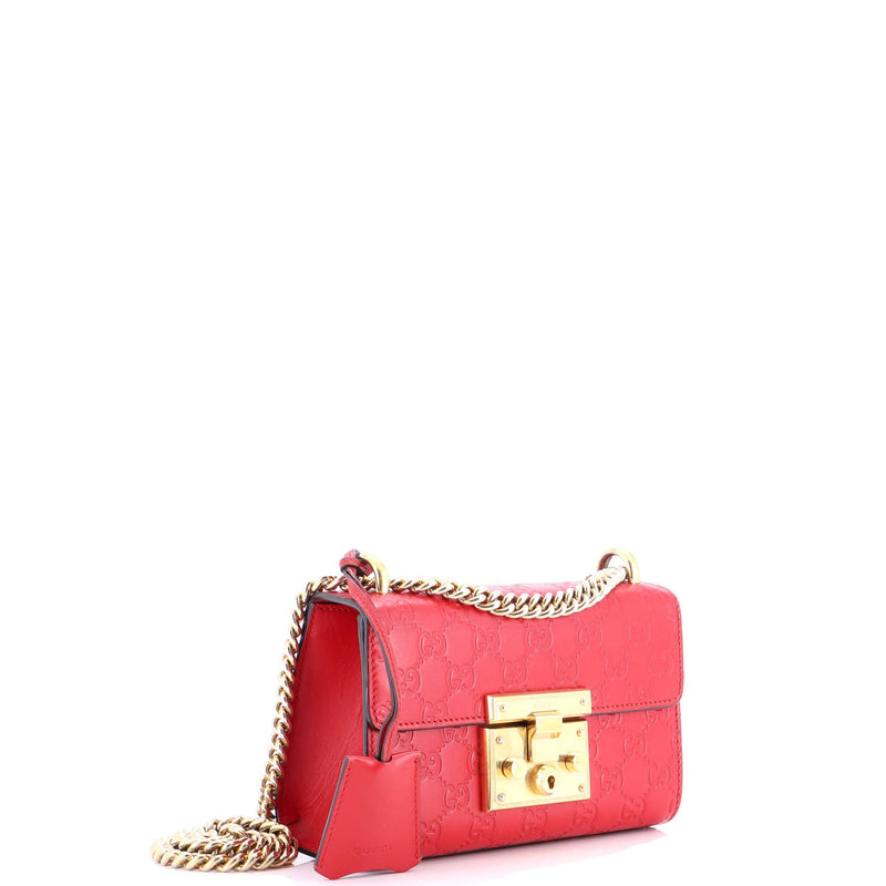 Padlock Shoulder Bag Guccissima Leather