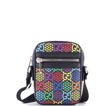 Front Zip Messenger Bag Psychedelic