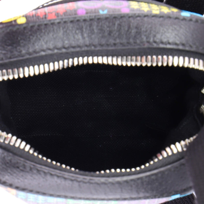 Front Zip Messenger Bag Psychedelic