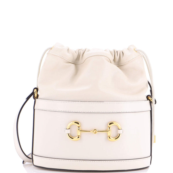 Horsebit Bucket Crossbody Bag Leather