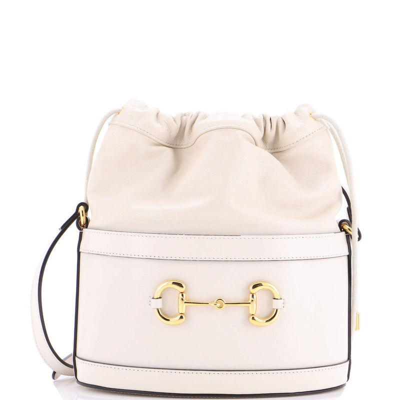 Horsebit Bucket Crossbody Bag Leather