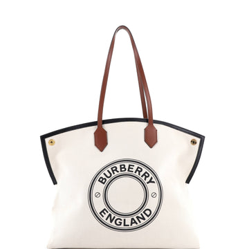 Logo Society Tote Printed Canvas Large