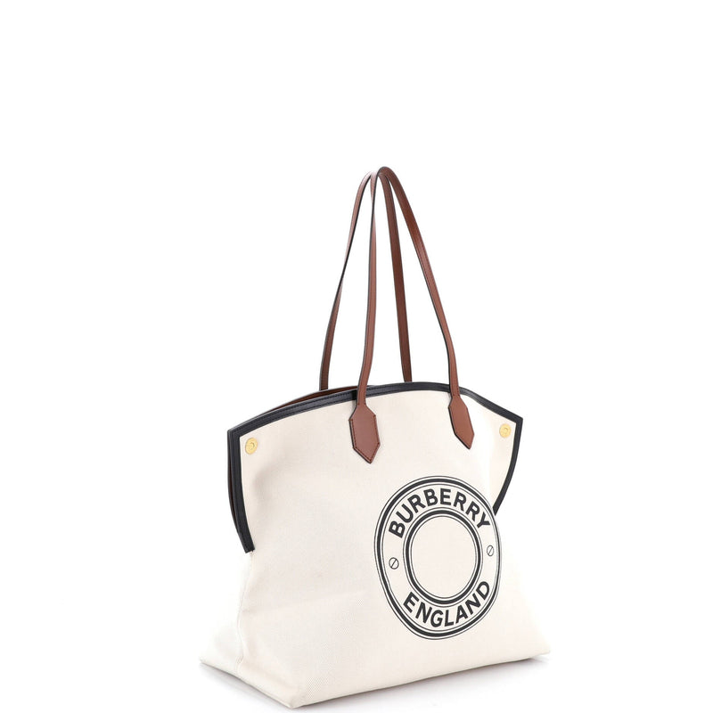 Logo Society Tote Printed Canvas Large