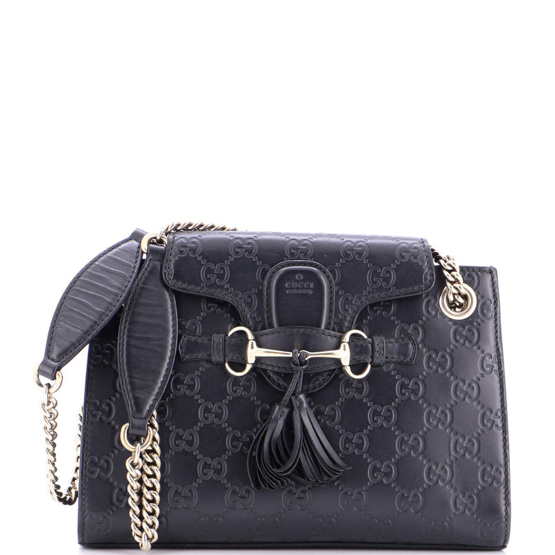 Emily Chain Flap Shoulder Bag Guccissima