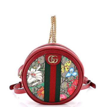 Ophidia Round Backpack Flora Gg Coated