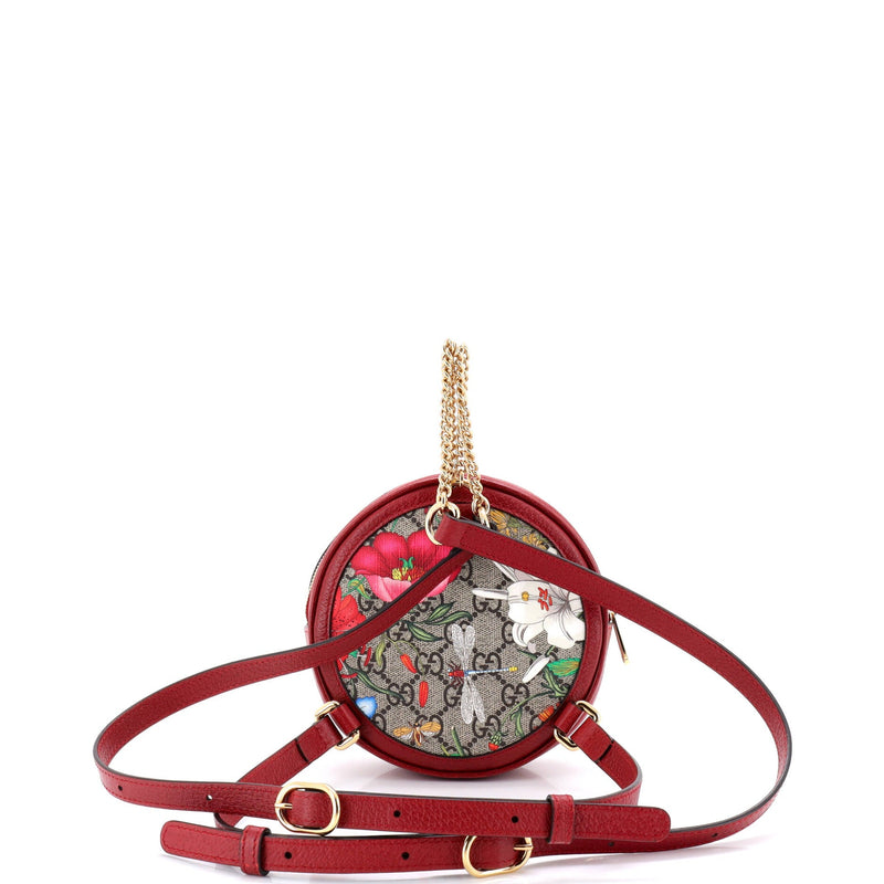 Ophidia Round Backpack Flora Gg Coated