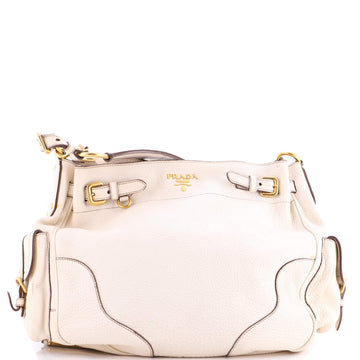 Side Pocket Hobo Vitello Daino Medium