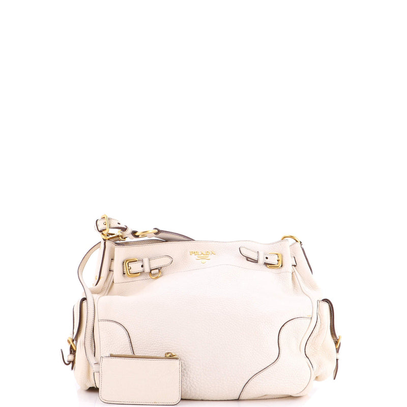 Side Pocket Hobo Vitello Daino Medium