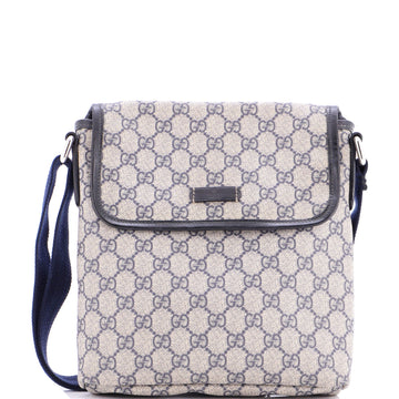 Flap Messenger Gg Coated Canvas Small